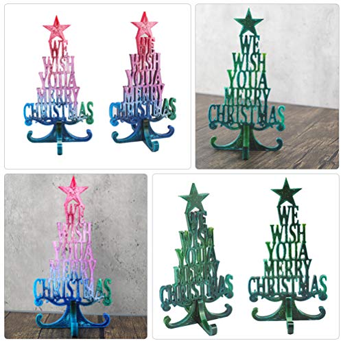 HEALLILY Kerstboom Hars Mallen DIY Vrolijk Kerst Siliconen Gieten Zeepvorm Crystal Epoxy Mould voor DIY Ambachten Xmas… - Afbeelding 7