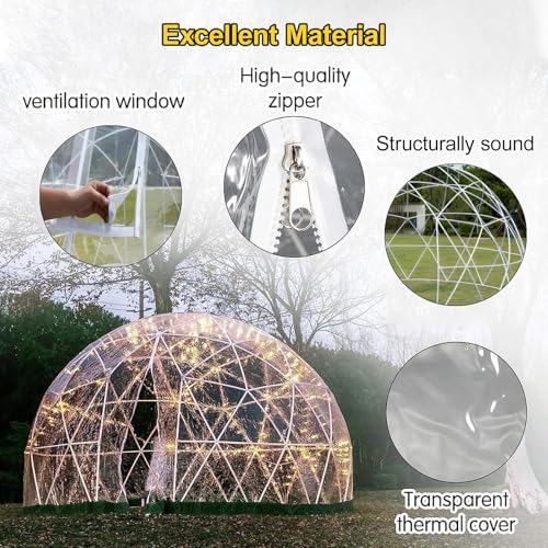 Carpa esférica transparente para camping 3.6 m diámetro miniatura 2