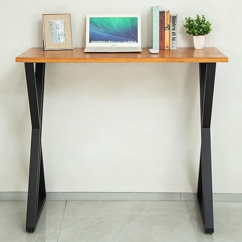 Miniatura 6 de Patas de mesa de 40 pulgadas, juego de 2, barra de altura de metal, base de escritorio alta de acero para cocina, sala de estar o al aire libre (24