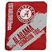 NCAA Collegiate School Logo Fleece Blanket (Alabama Crimson Tide, 50" x 60")