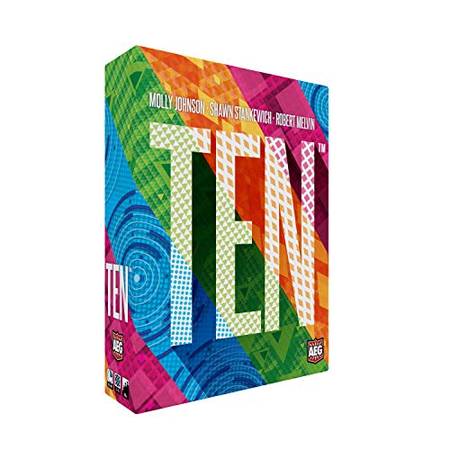 AEG Ten | Push Your Luck Card Game for The Whole Family | from The Creators of Point Salad | Easy to Learn | Quick to Play | 2-6 Players | Ages 10+