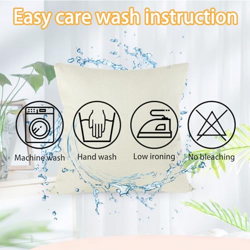 Joyshare Cushion Cover, 40 x 40 cm, Set di 4 con Home Sweet Home, Decorative Cushion Cover con cerniera nascosta, Divano Cushion, Divano Cushion Christmas (40 x 40, Giallo) - imagen 9