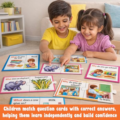 Image of Creative's 'WH' Question Series Pack of 6 - Let's Find Out What, When, Who, Where, Why & How | Develops Language - Visual Discrimination - Reasoning Skills - Learning & Education - Ages 4 & up