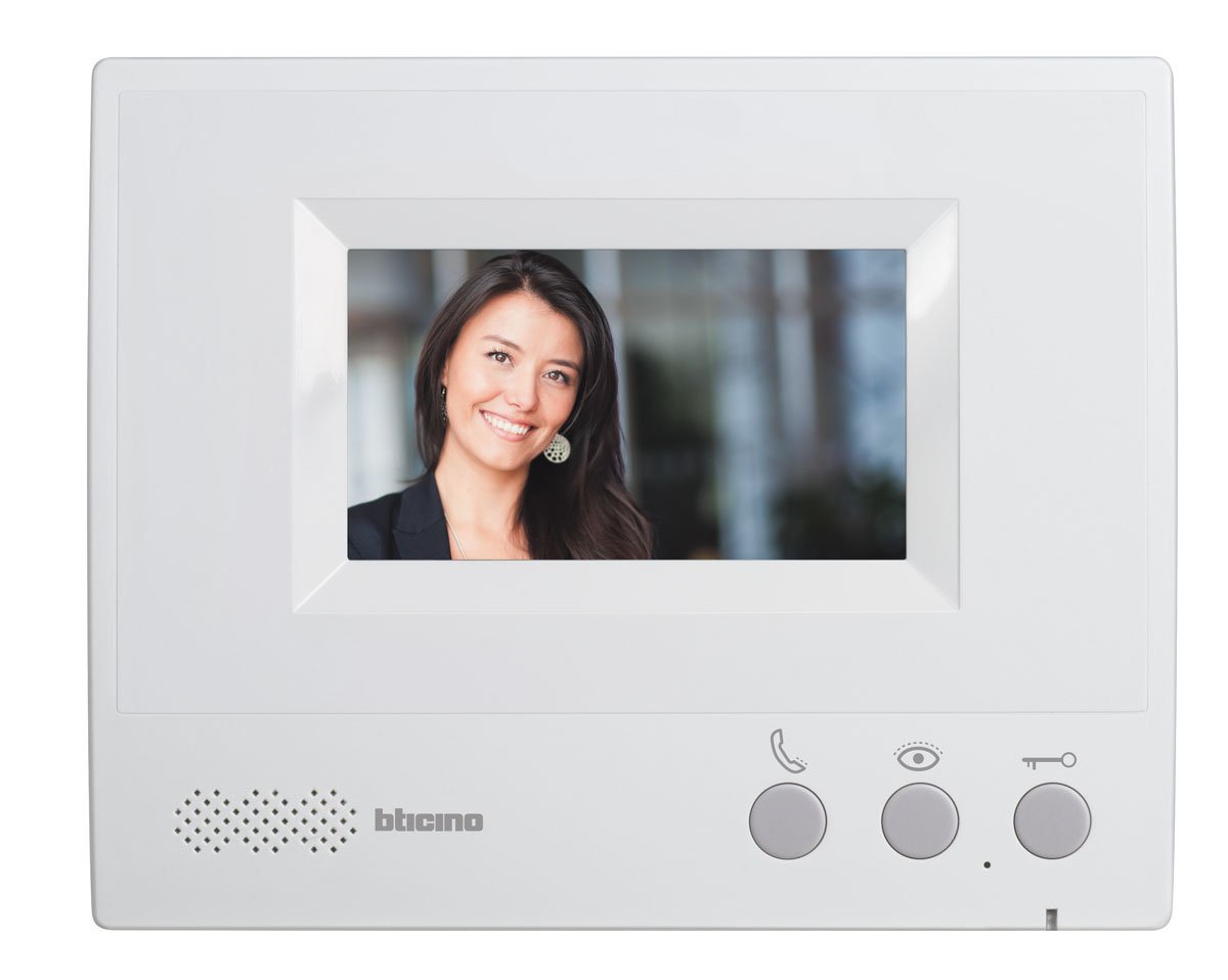 BTicino 330651 Visiophone Mains Libres, écran de 4,3 Pouces, Gris