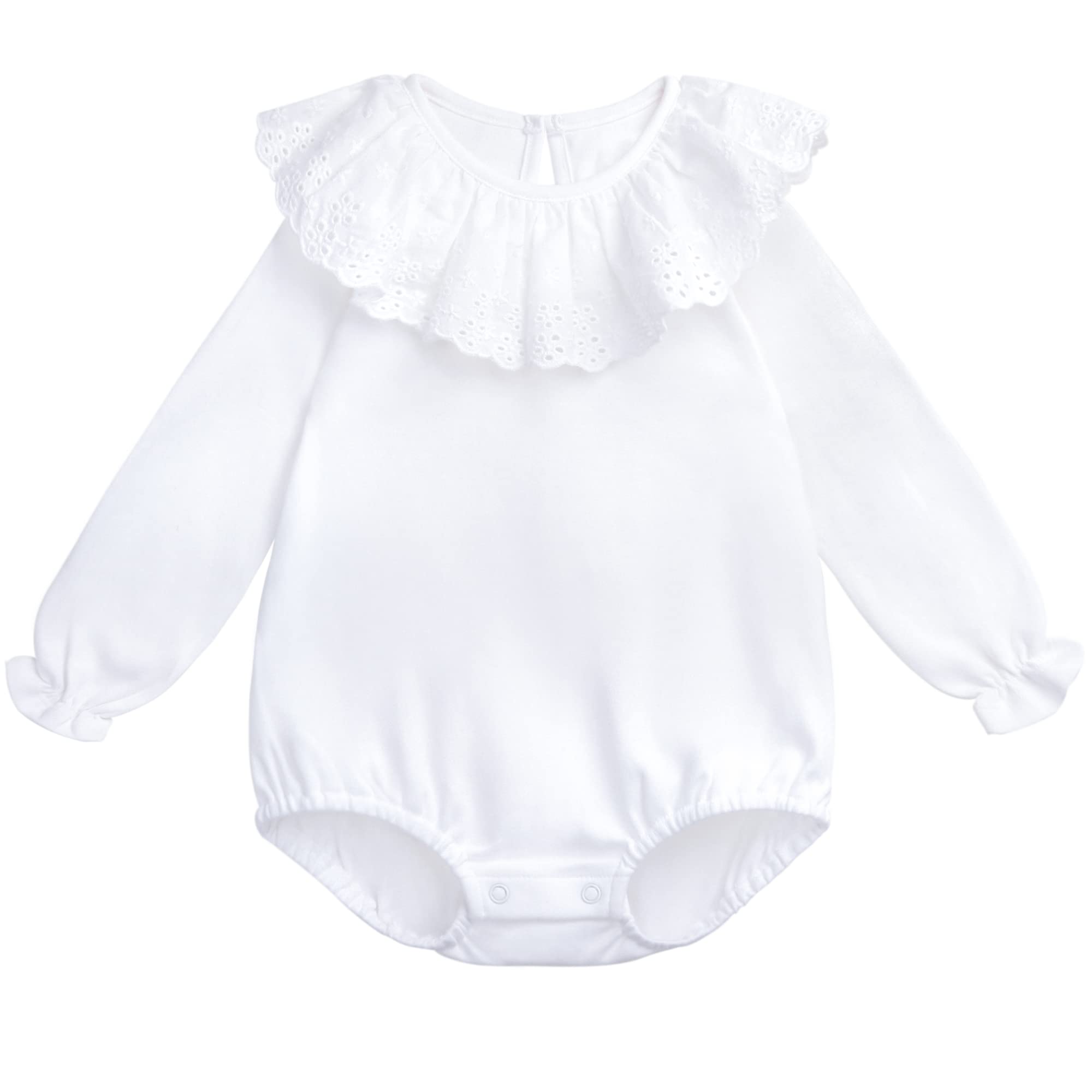 Maglietta A Manica Lunga Per Bebè | Collo Peter Pan | Cotone Elastico | Taglie 50-98 | Ideale Per Bambino E Bambina - Foto 10