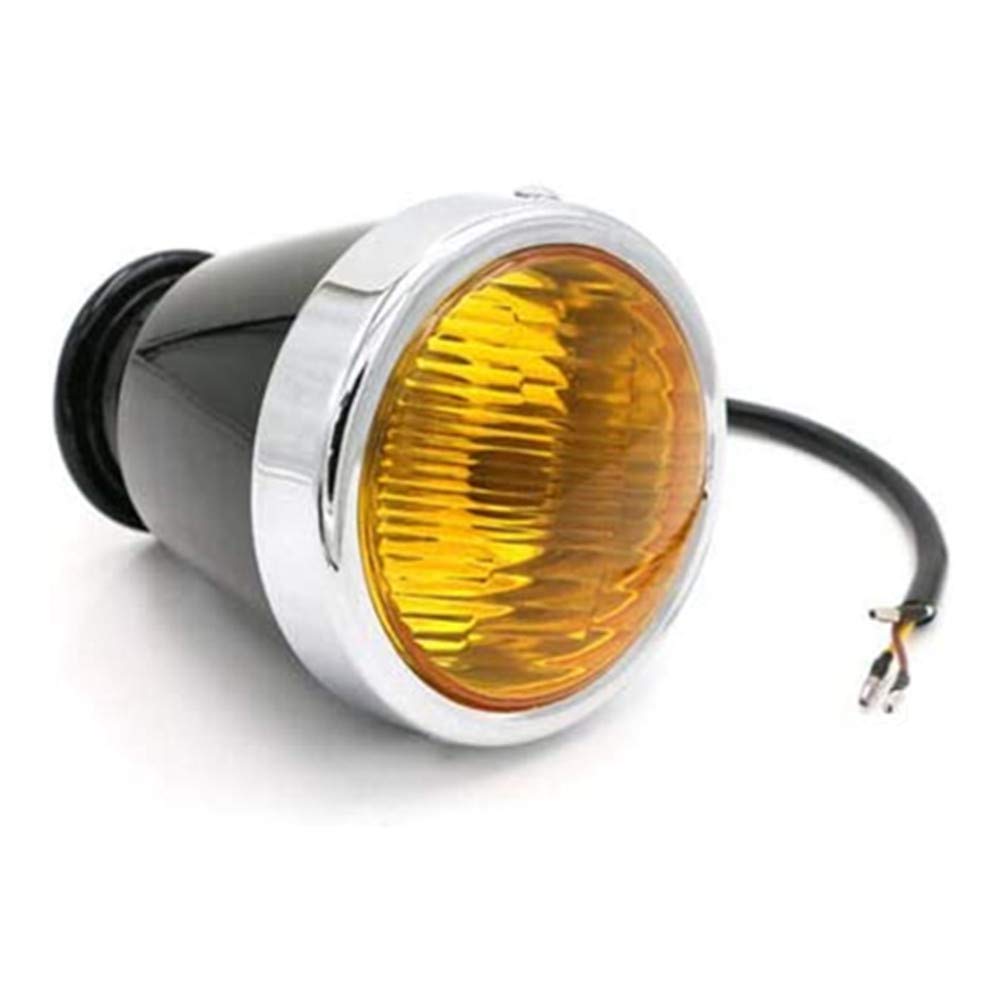 Phare Moto H4 Rétro 4,5 Pouces Pour Harley Bobber Chopper - Chrome, Halogène, Neuf
