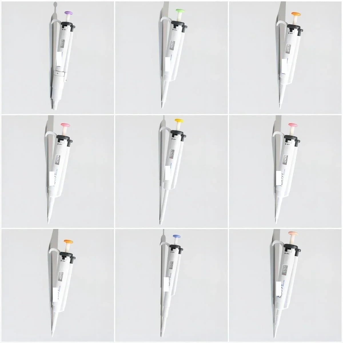 Pipetas monocanales Pipeta Manual Varias especificaciones Dispensador de micropipetas 2ul-5000ul(10-100ul)