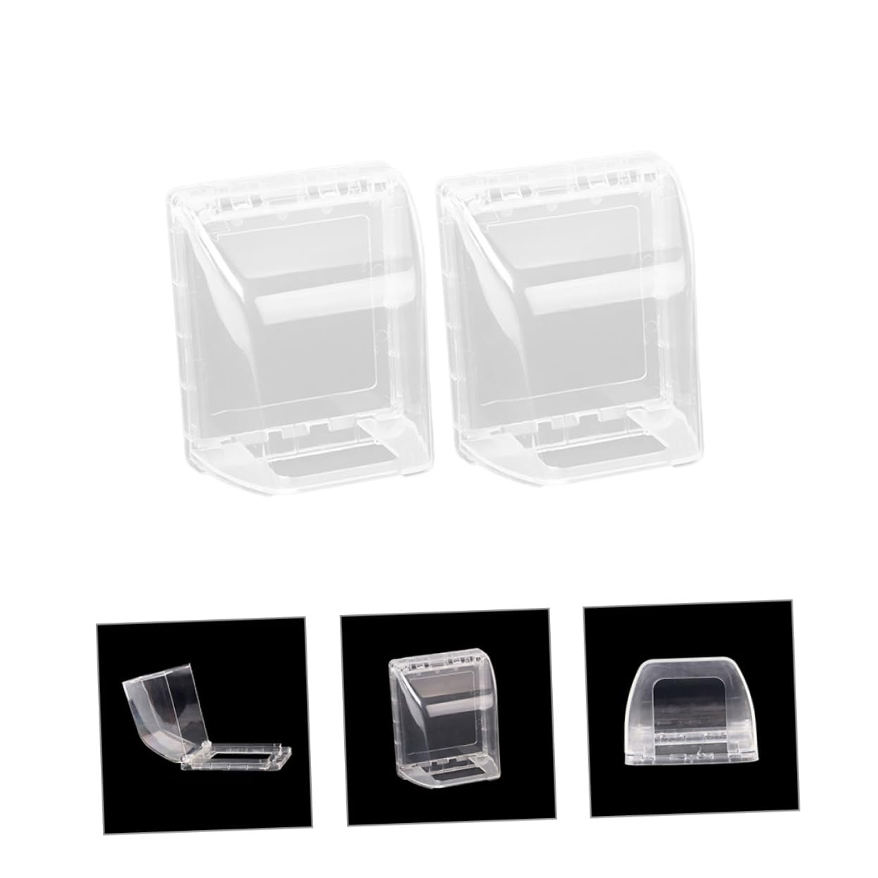 4 Ensembles Capot De Protection De Prise Couvertures De Sortie Bébé Imperméabilisant Mur Protecteur De Prise De Cache-prise Auto-adhésif 2 Pièces * 4