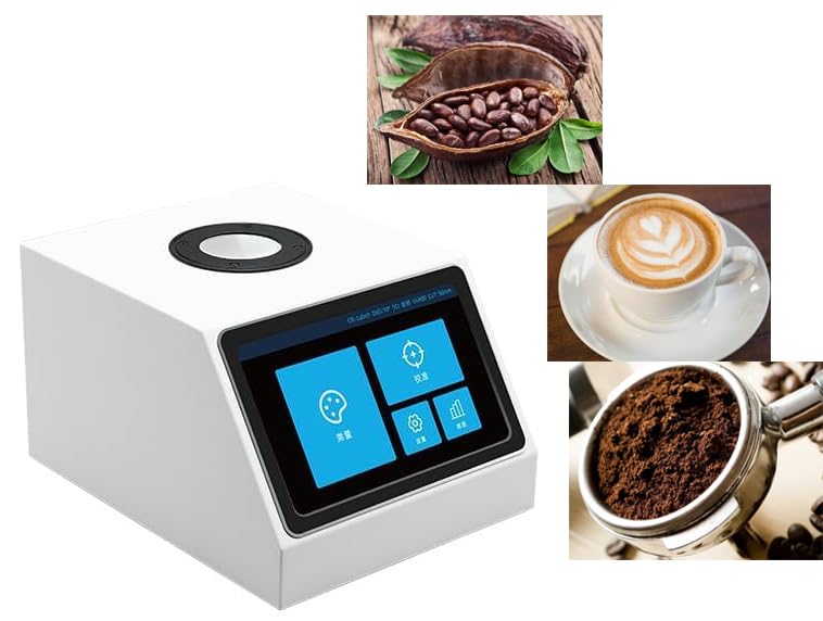 Coffee Roast Color Analyzer Ultra-Large Aperture Coffee Colorimeter with Standard Cuvette 50mm Aperture Color Space CIE LAB for Measuring Coffee Beans, Ground Coffee, and Coffee Liquid