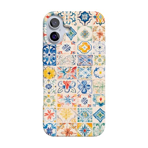 Casely iPhone 16 Case | Tuscan Tiles | Dolce Vita | Compatible with MagSafe | Classic Ultra Slim Design by Casely - Used condition - US$22.25