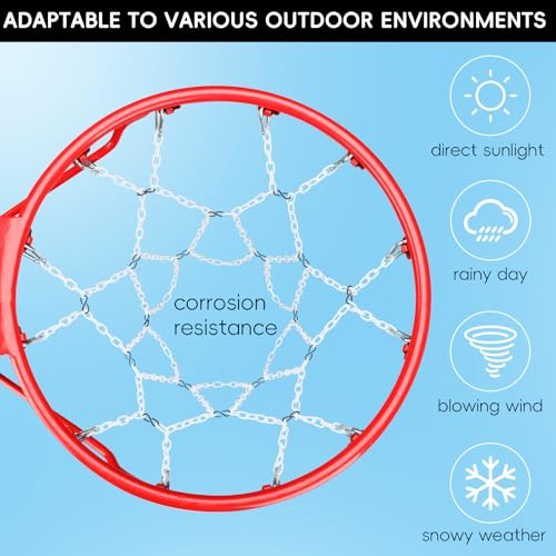 Image of Basketball Net Heavy Duty Replacement,Carbon Steel Chain Basketball net