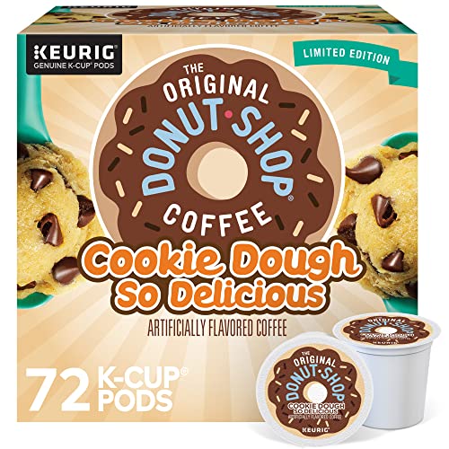 The Original Donut Shop Cookie Dough So Delicious, Keurig Single Serve K-Cup Pods, Flavored Coffee, 72 Count - image 1