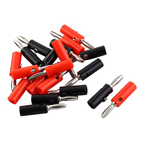 uxcell Banana Plugs 20 Pzs Conector Audio Plata miniatura 1