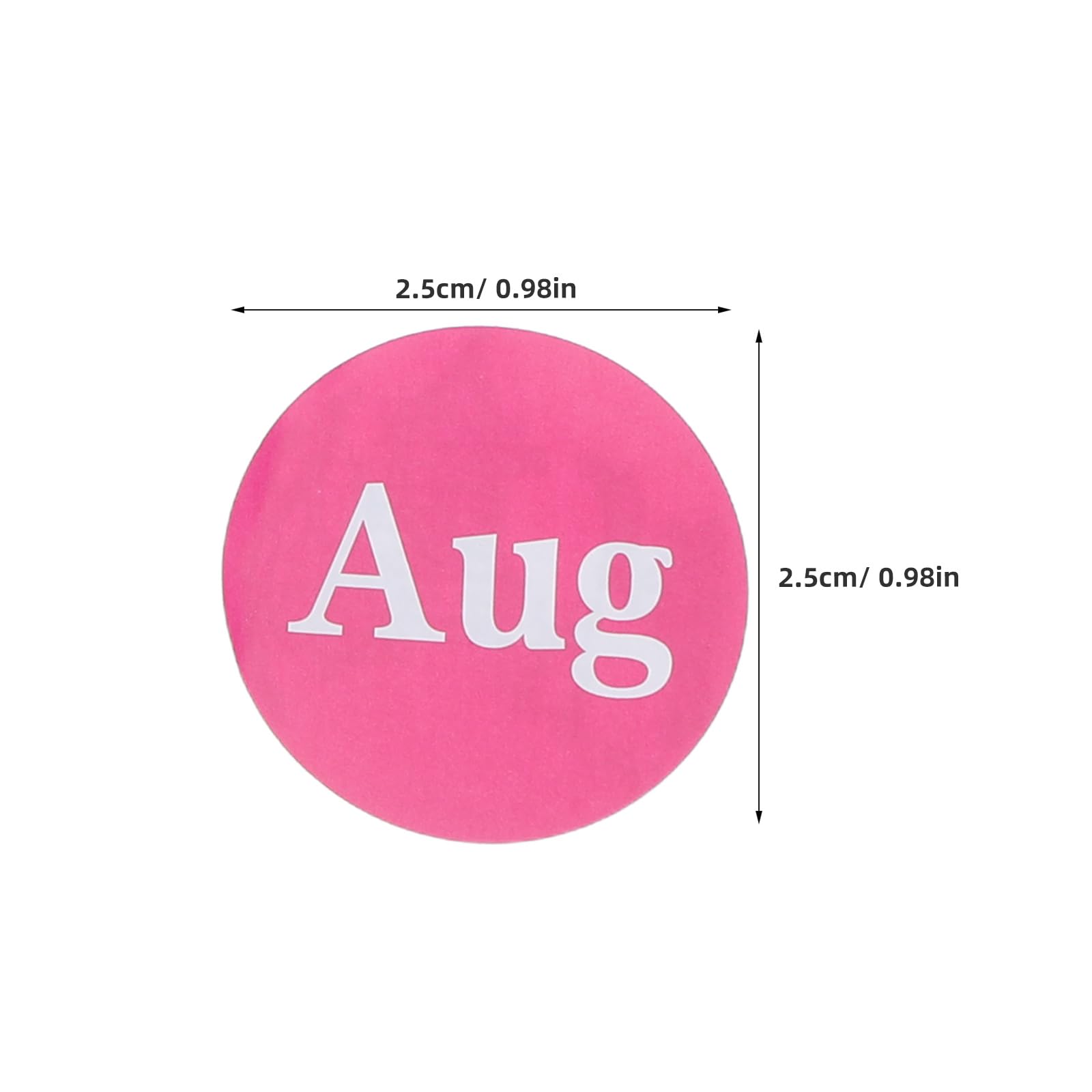 Autocollants Mensuels Adhésifs Ronds 12 Rouleaux 1-12 Mois Code Couleur pour Agenda Carnet Scrapbooking Étiquettes de Mois Rondes pour Organisation Bureau Scolaire
