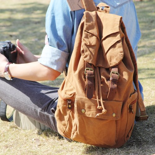 Koolertron nuovo zaino da uomo o da donna in pelle...