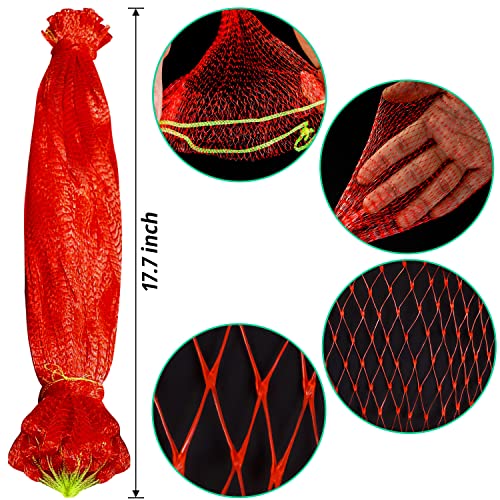 zaugontw resuable nylon mesh bags hanging watermelon nets bags thicker reusable fruit net bag for hanging watermelon honeydew melon vegetables 12pcs