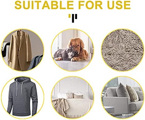 Andiker Reusable Lint Remover 1 Pack, Portable Metal Lint Roller Fuzz Shaver, Carpet Scraper with Wooden Handle for Clothes, Pet Hair