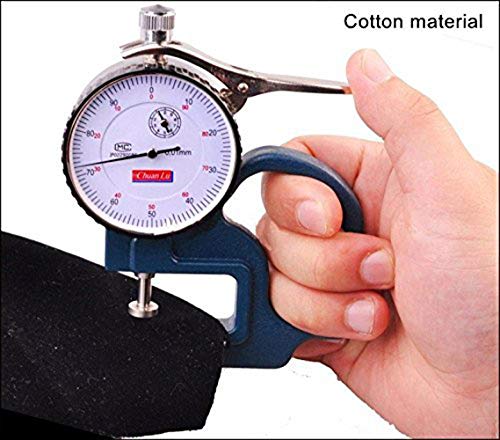 Medidor de espesor de dial 0-10 mm para materiales blandos miniatura 5