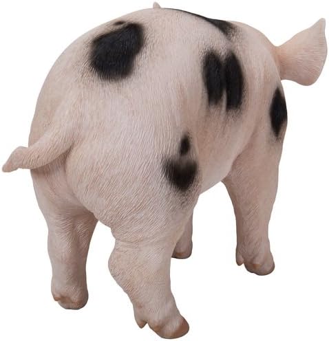 Hi-Line Gift Ltd Standing Pig Statue with Black Spots
