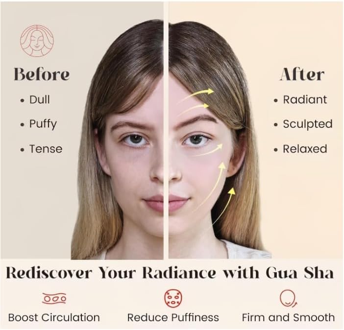 Stainless Steel Gua Sha Facial Massage Tool – Metal Guasha Scraper for Face, Jawline, Neck & Body – Skin Tightening, Puffiness Reducing, Sculpting & Relaxation – Perfect Beauty & Skincare Gift - Image 3