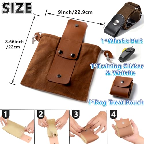 Antorpor Dog Treat Pouch wide drawstring top