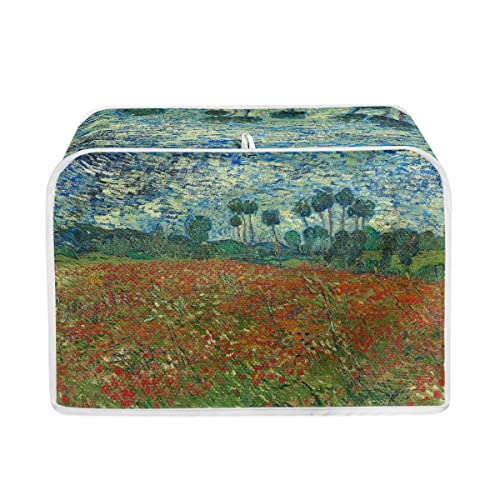 ArtistMixWay Van Gogh Field Toaster Cover Dusproof Washable Toaster Appliance Dust Cover Protector Kitchen Decor,Field,S