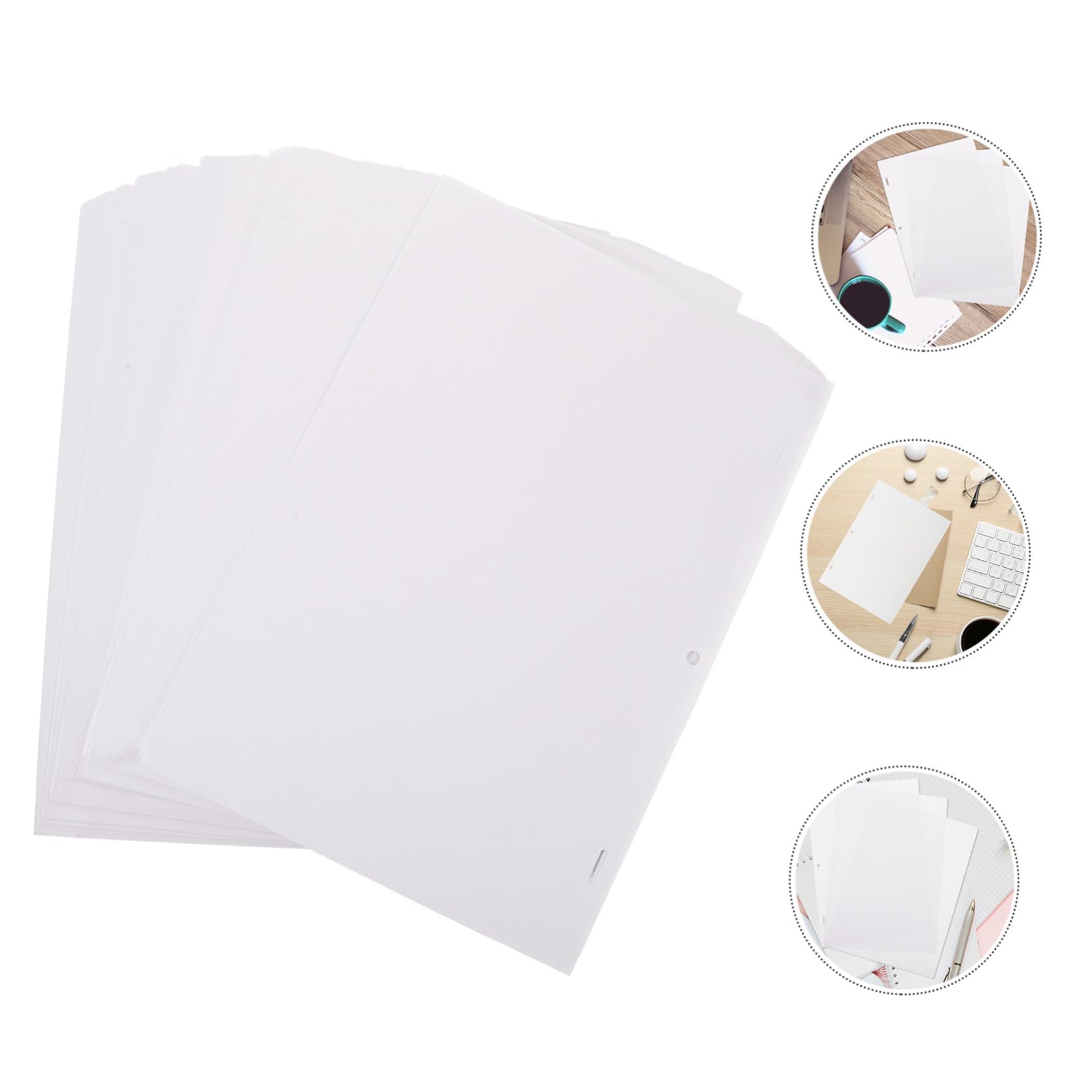 LIFKOME 200 Stück Animationspapier Weiß Malpapier mit Feiner und Glatter Oberfläche aus Papier für Schule und Basteln Vielseitig Einsetzbar