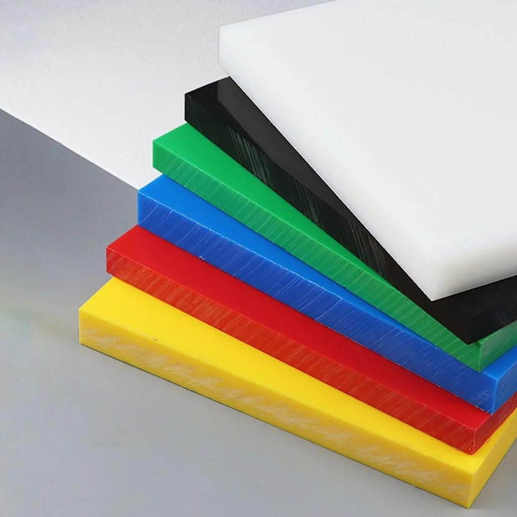 1Pcs Colored Polyethylene Sheet Plastic Board Thick 2/3/4/5/6/8/10mm High Temperature PE/UPE/HDPE Plate for CNC Engraving(Green,100X100MM_3MM)