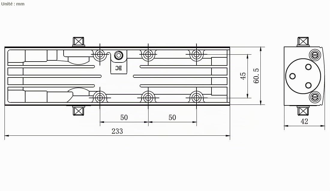 SCHARTEC Ferme-porte D2024, Fermeture Porte jusqu'à 85 kg et 110 cm de large - Ferme-porte automatique hydraulique réglable pour porte intérieure