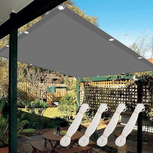 Voile d'ombrage haute résistance polyester 3.6 x 3.8 m protection UV