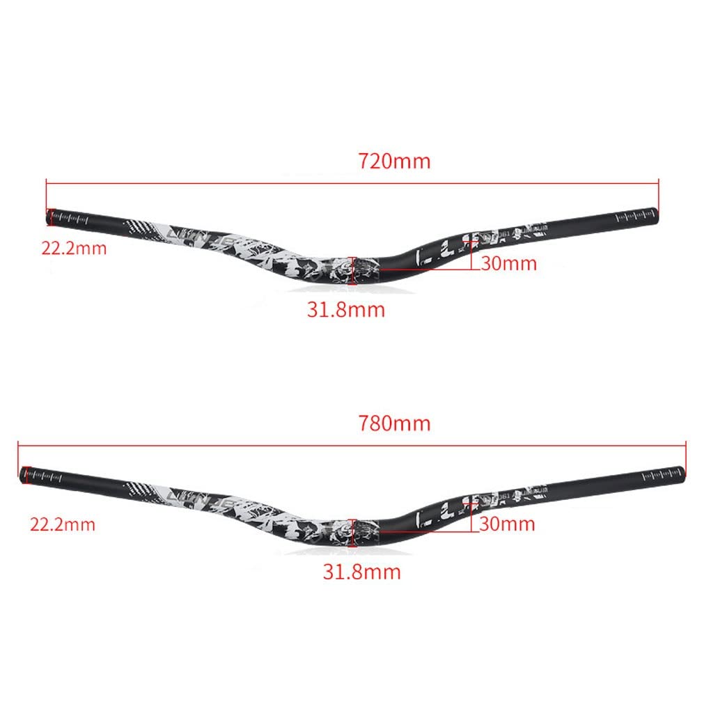 Mtb Handlebars 780mm Mountain Bike Handlebar Riser Bar