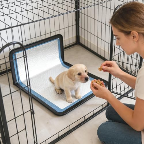 Bac à litière d'intérieur pour chien et chiot en silicone souple