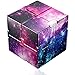 Funxim Infinity Cube, Sternenklarer Himmel Unendlicher Würfel Spielzeug, Magic Unendlicher Flip Würfel Dekompression Spielzeug, Tötungs Zeit Zappeln Spielwaren Stressabbau Würfel (Lila)