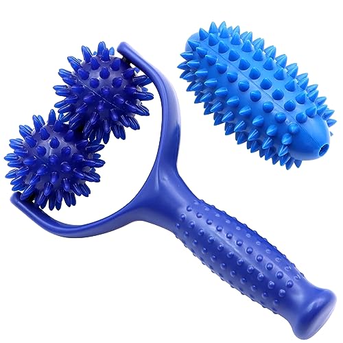 Auswechselbare Massagerollen mit Griffen,Mit 3 Igelball...