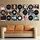 18 Stück Vinyl Schallplatten Wandhalterung,Schallplatten Halter,Transparent Acryl-Regale für Album Record Storage Display