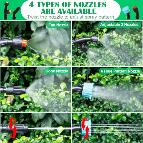 Portable Electric Garden Sprayer with USB Rechargeable Handle