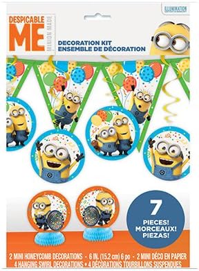 Amazon ミニオン デコレーションキット 7ピース 126 Minions バナー 幕 装飾 デコ ミニオンズ デコレーション パーティー 誕生日 誕生日会 パーティーグッズ パーティーグッズ おもちゃ
