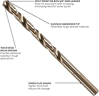 Vista 39 de BOSCH CO2131B Broca M42 de cobalto de 1/16 pulgadas x 1-7/8 pulgadas (paquete de 2)