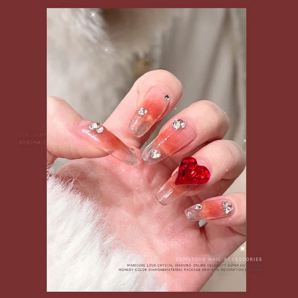 Amazon | Chisafly ネイルパーツ ハート 大きい 30個セット ネイル