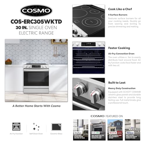 Cosmo COS-ERC305WKTD 30 Inch 6.3 Cu. Ft. Electric Range thumb #2