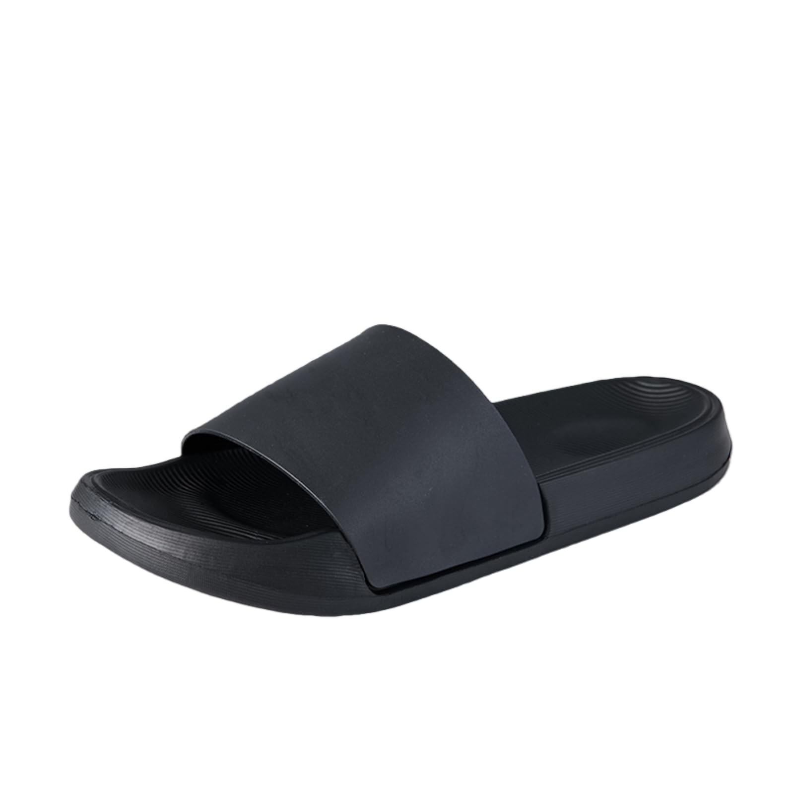 Infradito Estate Uomo Anti Slip Morbido Eva Pantofole Slides Nero Economico Leggero Comode Grande Dimensione 46 47 48-black-44