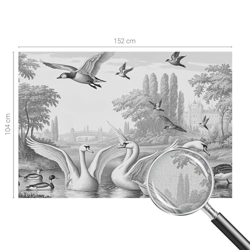 Cubiertas de pared adhesivas de paisaje clásico para tapar imperfecciones de salón 5