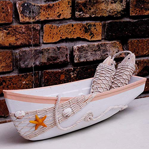 Yk Decor Wood Boat Nautical Themed Home Decorating Figure Decorative Ornament (Boat-E) #TOP3