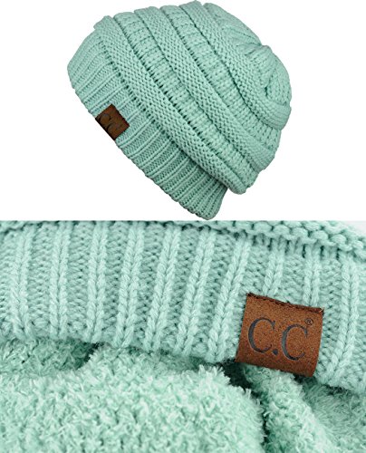 Image of Cambridge Select Thick Slouchy Knit Oversized Beanie Cap Hat