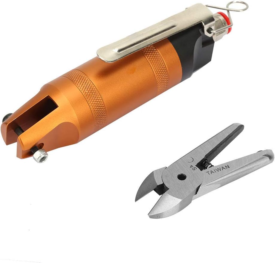 Air Pneumatic Nipper Air Scissors HS10 Industrial Grade Pneumatic Air Scissors Shear Cutter 1.0-1.6mm Metal Wire Cutting Air Power Tool(HS10-S4)
