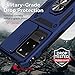 for Samsung Galaxy S20 Ultra Case with Camera Lens Cover HD Screen Protector,Military-Grade Drop Tested Magnetic Ring Holder Kickstand Protective Phone Case for Samsung Galaxy S20 Ultra 5G (Navy Blue)