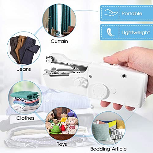 Estink Mini Portable Cordless Sewing Machine for DIY Multifunctional Single Stitch Repairing