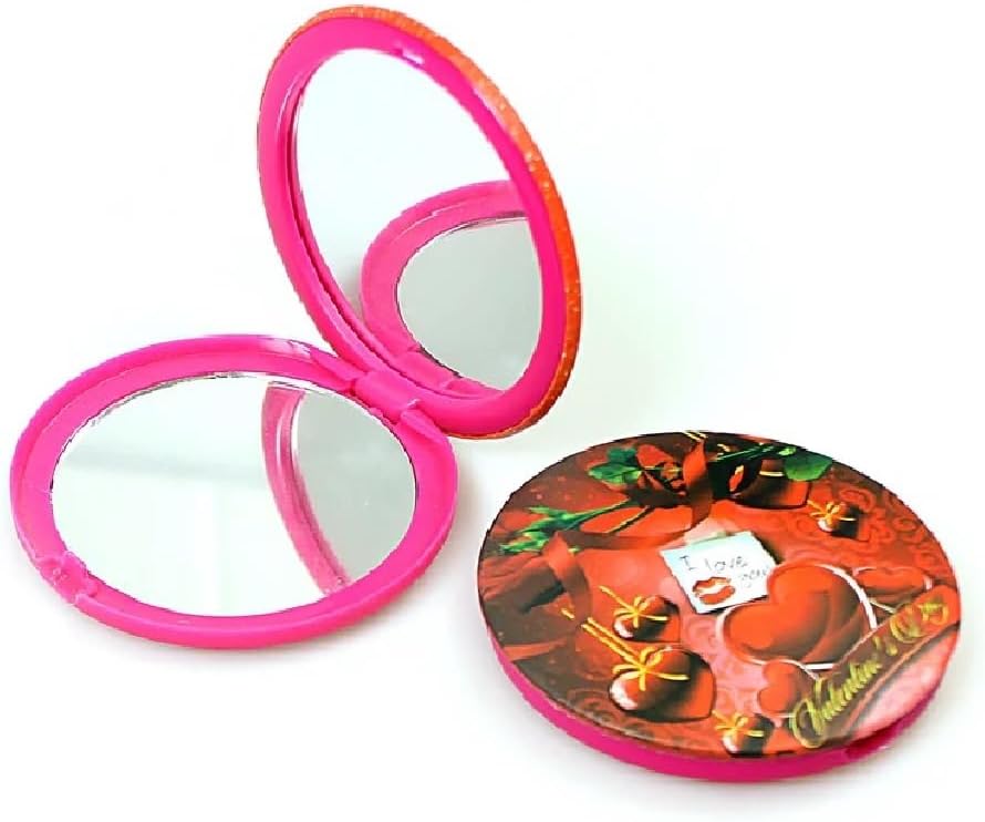 Anrtc Compact Mirror for Handbag Small Portable Makeup Mirror