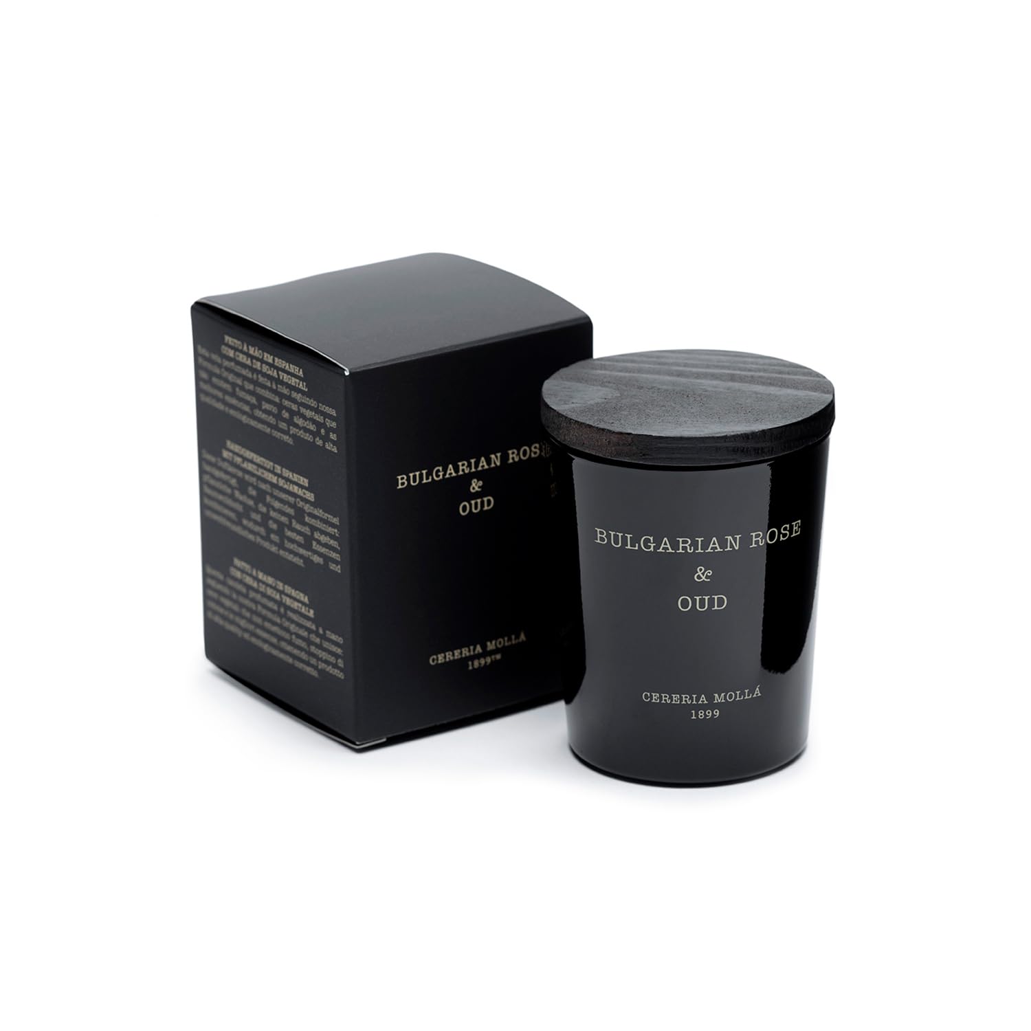 CERERÍA MOLLA 1899 | Vela Mini Bulgarian Rose & Oud | Velas Aromáticas de 1 Mechas | 20 horas de duración | Vela con Fragancias Naturales | Envases Reciclables | Vela Artesanal