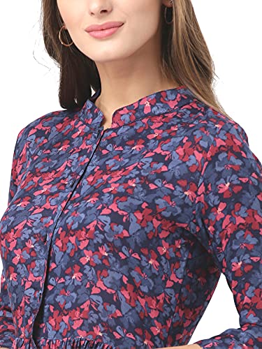 Image of Marie Claire Women's Rayon A-Line Midi Casual Dress